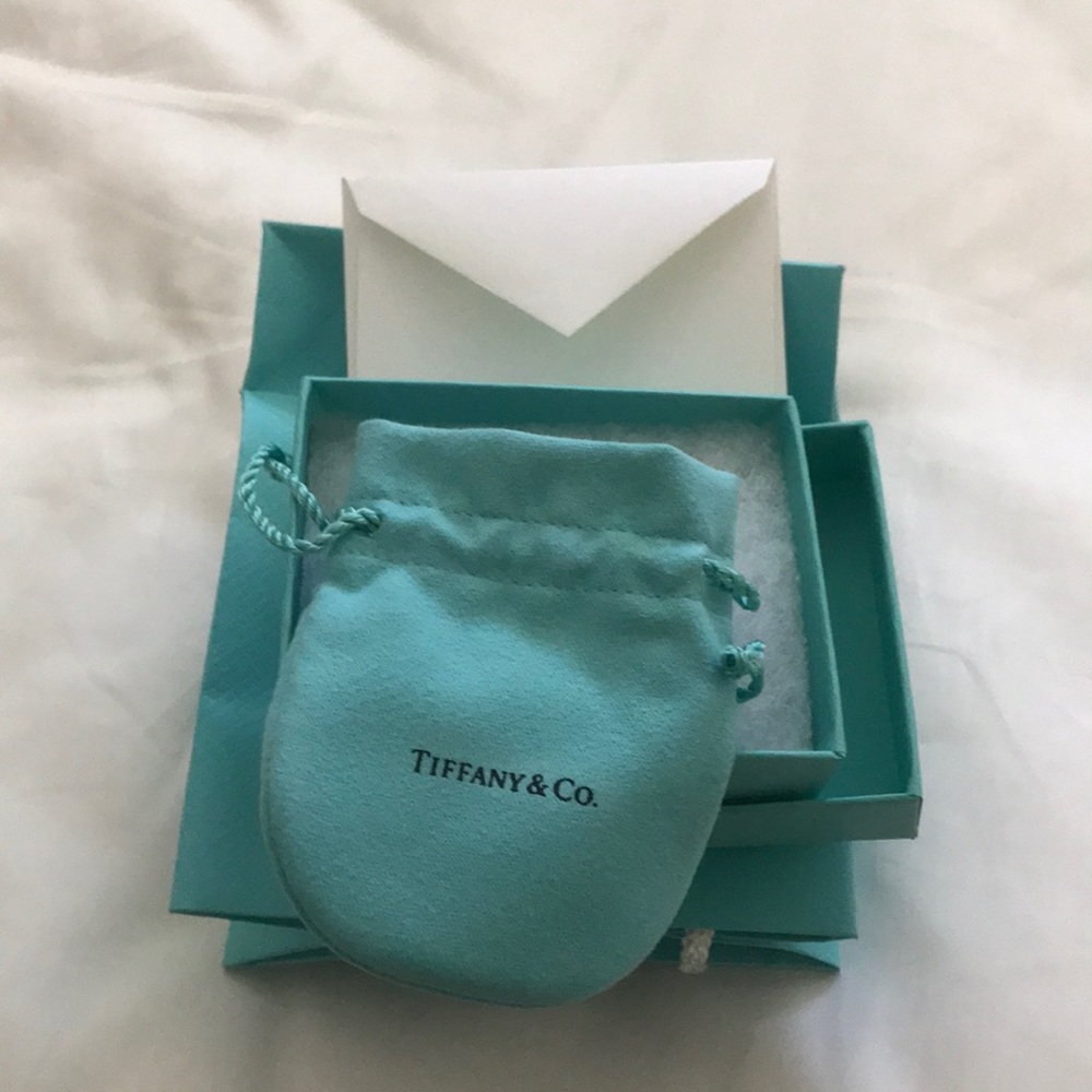 Tiffany &Co. bag, jewelry box and jewelry bag.
